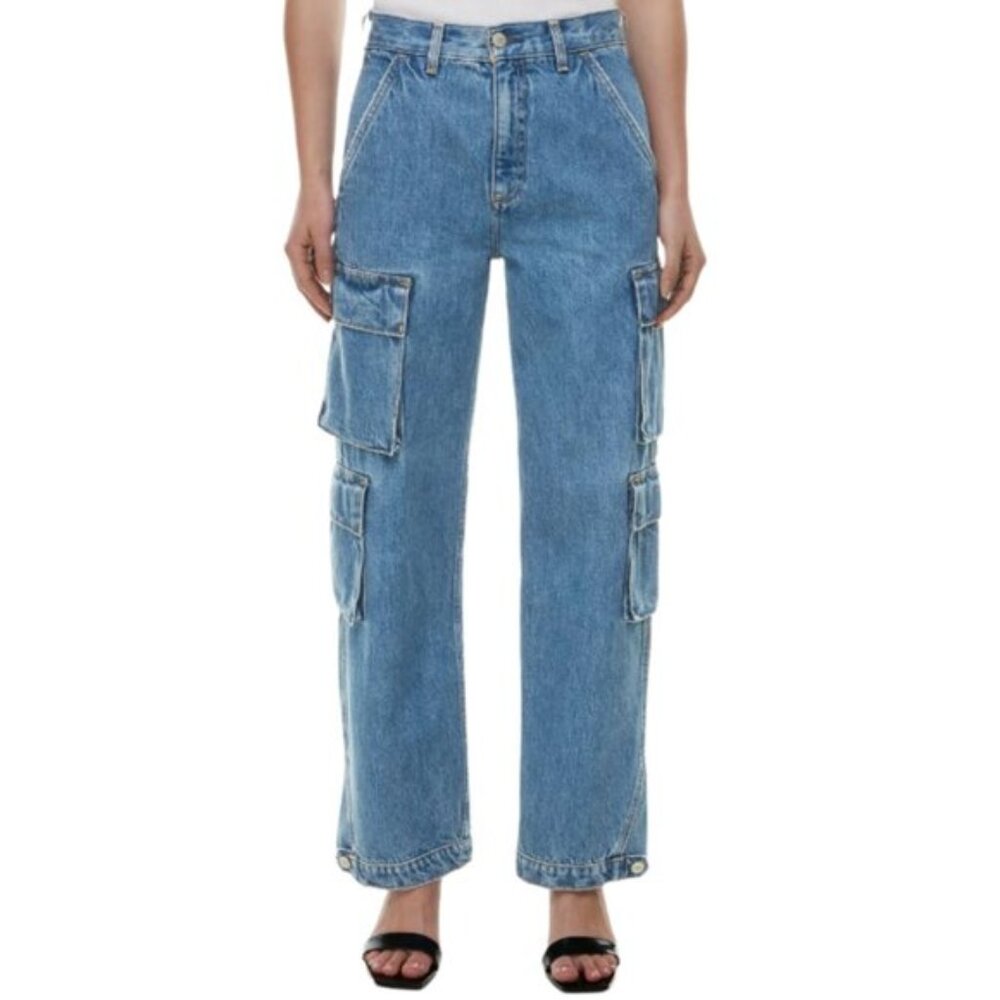 NWOT Aritzia Denim forum Millie high rise cargo jeans